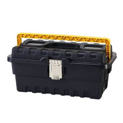 Tool case 16" Strongo 395 x 177 x 210mm, reinforced, with metal fasteners