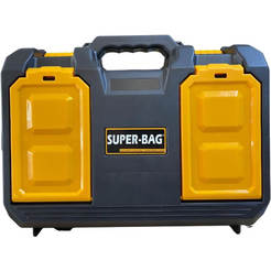 Куфар за бормашина/ъглошлайф 400х318х140мм с външни органайзери