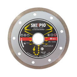 Diamond disc for cutting granite tiles 125 x 22.2 mm SKORPIO SILVER CONTI SWATYCOMET