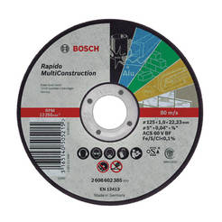 Universal cutting disc 125 x 1.0 x 22.2mm ACC