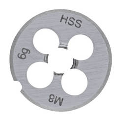 Плашка за метрична резба M5 легирани и нелегирани стомани, ISO 2 6H, DIN 352
