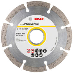 Диамантен диск Eco Universal - 115 х 22.23 х 2мм, за бетон и тухли