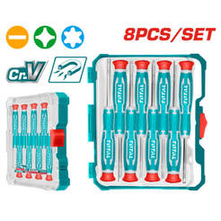 Набор отвёрток для точной работы, всего 8 предметов.