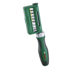 Schraubendreher mit Ratschenfunktion und 19 Bits, 80 mm, bis 36 Nm, Chrom-Vanadium-Stahl, BOSCH