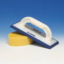 Trowel for grouting rubber