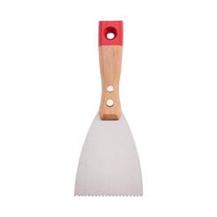 80 mm spatula with wooden handle
