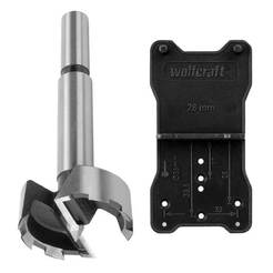 Шаблон для отверстий под мебельные петли с фрезой WOLFCRAFT 35 мм