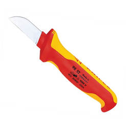 Cable knife - 190 mm, straight, insulated up to 1000V