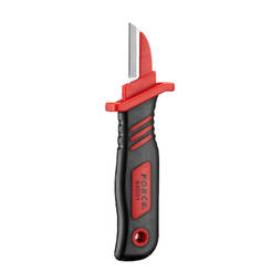 Cable knife - 190mm, straight, insulated 1000V
