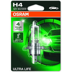 Автомобилна крушка H4 Ultra Life - 12V/55W, удължен живот