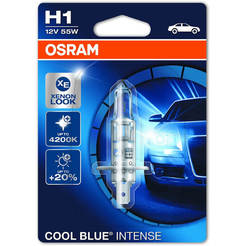 Автомобилна крушка H1 Cool Blue Intense - 12V/55W, висок контраст