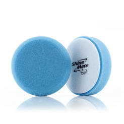Velcro polishing sponge - Ф 80 х 25 mm, moderately hard, blue