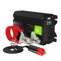 Car inverter 12V->220V 300W/600W cables to the cigarette lighter and battery GC-INVERT-12V300W-INVGC01 GREEN CELL