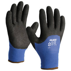 Перчатки 6027, кислотостойкие, 27 см, трикотажная подкладка, красные.