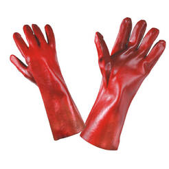 PVC защитни ръкавици Redstart - киселинноустойчиви