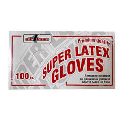 Латексные перчатки, 100 шт., тальк.
