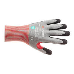 Перчатки с защитой от порезов Softflex W-330 из нитриловой пены/ПУ/термореактивного материала, выдерживающего температуру до 100 °C, производства WURTH.