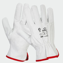 Mana LAB protective gloves No. 11 full grain calfskin white EN 388/420 B-WOLF