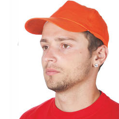 Hat with visor LEO - orange
