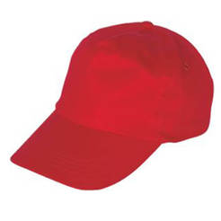 Hat with visor LEO - red
