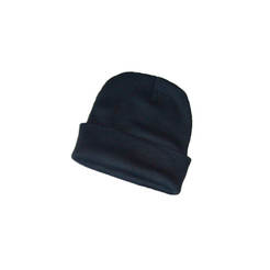 Плетена зимна шапка, работна 100% акрил, черна, двуслойна