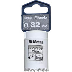 Биметаллическая коронка по металлу/нержавеющей стали/дереву/гипсокартону Ø38x38 мм KWB