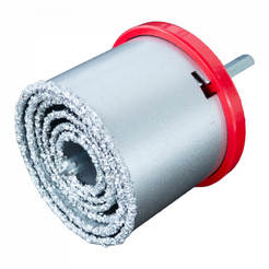 8-piece core bit (33/43/53/67/73/83mm) for ceramics, adapter, BOLTER drill bit