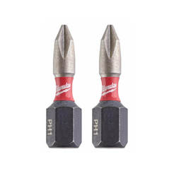 Impact bits for screwdrivers PH1 25mm 2pcs SHOCKWAVE ID