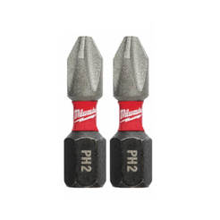 Impact bits for screwdrivers PH2 25mm 2pcs SHOCKWAVE ID