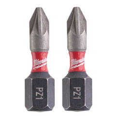 Impact bits for screwdriver PZ1 25mm 2pcs SHOCKWAVE ID