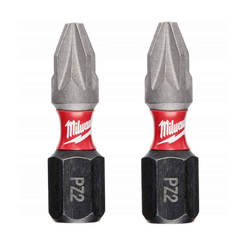 Impact bits for screwdriver PZ2 25mm 2pcs SHOCKWAVE ID