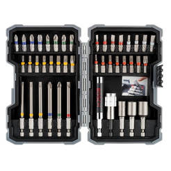 Bits, screwdriver bits 43 pieces - 38 bits, 2 holders, 3 Extra Hard inserts