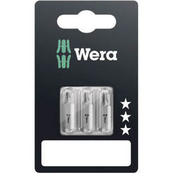 Битове PZ1+PZ2+PZ3 25мм 3бр накрайници за винтоверт WERA