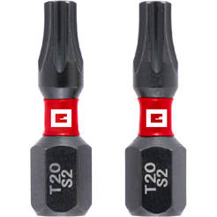 Биты для отвертки 25 мм TORX20 ударный хвостовик 1/4" C 6.3 - 2 шт EINHELL
