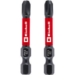 Биты для отвертки 50 мм PH3 ударный хвостовик 1/4" E 6.3 - 2 шт EINHELL