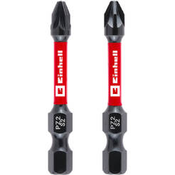 Битове за винтоверт 50мм PZ2 ударни опашка 1/4" E 6.3 - 2бр EINHELL