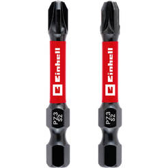 Биты для отвертки 50 мм PZ3 ударный хвостовик 1/4" E 6.3 - 2 шт EINHELL
