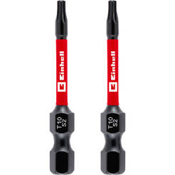 Биты для отвертки 50 мм TORX10 ударный хвостовик 1/4" E 6.3 - 2 шт EINHELL