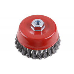 Wire brush for angle grinder - Ф 125 x 0.3mm, steel, cup-shaped