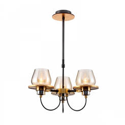 Chandelier Ф450mm 3xE14 black/gold ARIA