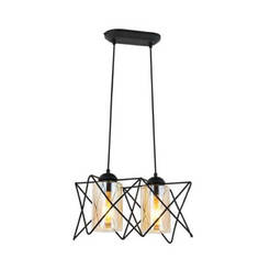 Pendant lamp YILDIZ 2xE27 60W black