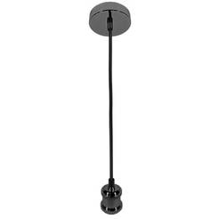 Pendant Rerto - 1 x 60W, E27, graphite - black, smooth cable