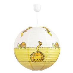 Lampshade for children's room Ф400mm white/yellow LEON