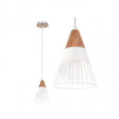 Pendant Abel - 1 x E27, white