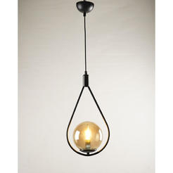 Pendulum 1xE27 60W black / antique DROP