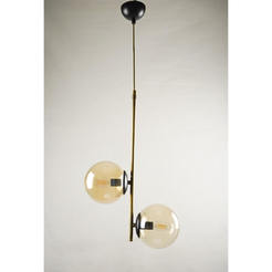 Pendulum 2xE27 60W black / antique ALARA