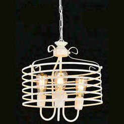 Chandeliers f400mm 3xE27 JULIET cream