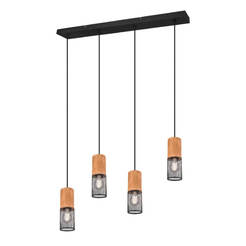 Pendant lamp 4xE27 TOSH black matt