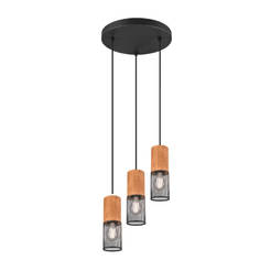 Pendant 3xE27 Tosh black matt