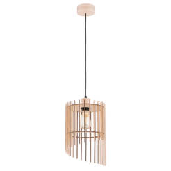 Pendant lamp 1 x E27 LED wooden Solana